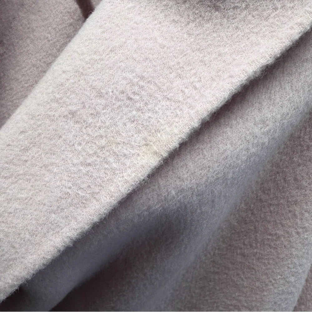 Vince ‘Drape Front Wool Coat’ in “Orchid” Lilac Purple / Light Pink Size Medium - Picture 8 of 16